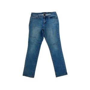 Earl Jeans Skinny Embroidered Stretch Denim Blue Women’s Size 12